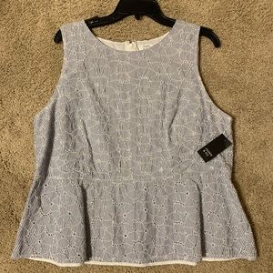 Crown & ivy peplum blouse